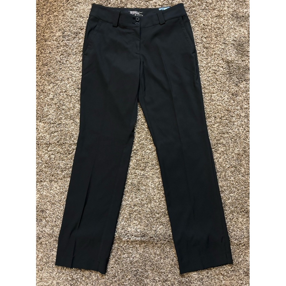 NWT Nike Golf Black Tour Performance Pants Dri-Fit Modern Rise Women’s Size 6